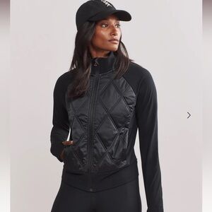 RHONE Black Quilted Jacket, sz L